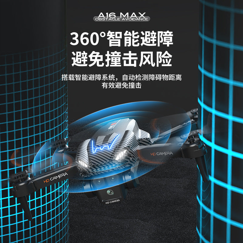 New a16max drone - optical flow, triple camera, aerial photography, quadcopter, long-endurance, obstacle avoidance, remote control aircraft toy