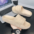 Summernew arrivaltrendy flip-flops kanye stepped on shit slippers plus sizek-stylefashionthick soleeasiest for matchcouple slippers