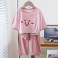 New arrival yaser home clothes three-quarter sleeve suit baby boys girlbest selling pajamas summer thin children's air-conditioned clothes
