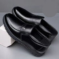 【military-grade leather shoes - premium quality】100% full grain cowhide leather, clearance sale! soft sole leather shoes for men, perfect for casual and business wear