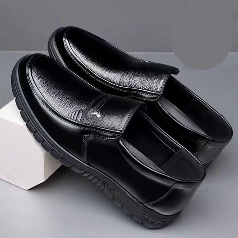 【military-grade leather shoes - premium quality】100% full grain cowhide leather, clearance sale! soft sole leather shoes for men, perfect for casual and business wear