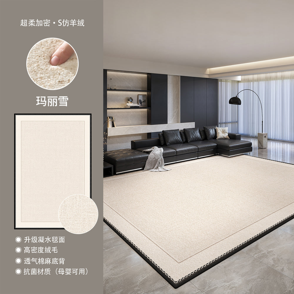 Distributed carpet living room crystal velvet thickenedwaterproof anti-fouling for home bedroom sofa coffee table floor mat large area full paving