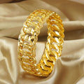 Middle eastern vintage openable cuban bangle - perfect for everyday wear and gifting - dubai fashion women's cuff bracelet