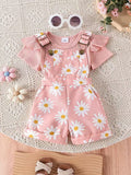 Children's clothing  cross-border fashionsummer children's clothing multi-color short-sleeved khaki + full printed picture