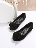 export women's lightweight soft sole loafers - spring/autumn new collection, bow accent, comfortable, non-slip ladies' flats