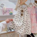 new girls' summer floral sleeveless princess dress - sweet & cute style, round neck cotton gauze dress