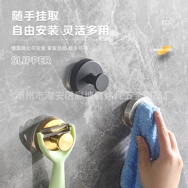 Stainless steel suction cup hook non-marking non-punching hook kitchen hook bathroom vacuum suction cup clothing hook towel hook