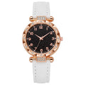 Women's faux leather strap digital luminous quartz watch - simple fashion wristwatch for students
