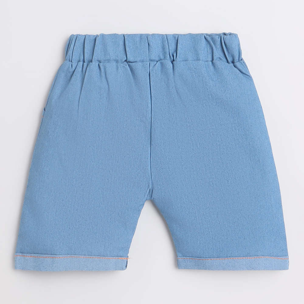 summer british style overalls boy's short-sleeve shirt & korean style pants set - cotton, wholesale for boys