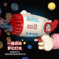 Semi-automatic-29 hole bubble gun (1 bottle of bubble water) red