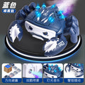 New electric universal wheel mechanical crab with lights, spray function, realistic crawling crab animal, children's electric toy
