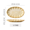 12inch fish plate-kiln warmed white