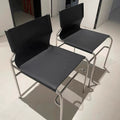 Used saddle leather chair - modern minimalist dining chair for home, living room, balcony, backrest, casual lounge, negotiation chair, office chair