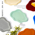 Instagram-worthy creative desktop display tray for jewelry and props. trendy, plush ceramic, irregular-shaped tray – just like the influencer style!