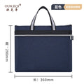 Document bag tote office oxford canvas briefcase large capacity waterproof file bag a4 file folder customizable