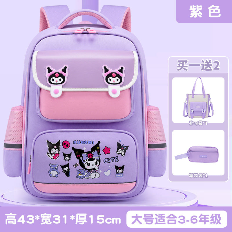 New Elementary School Girls Children's School Bag Cute Girls Backpack Large Capacity Burden Reduction Junior High School Students Japanese School Bag