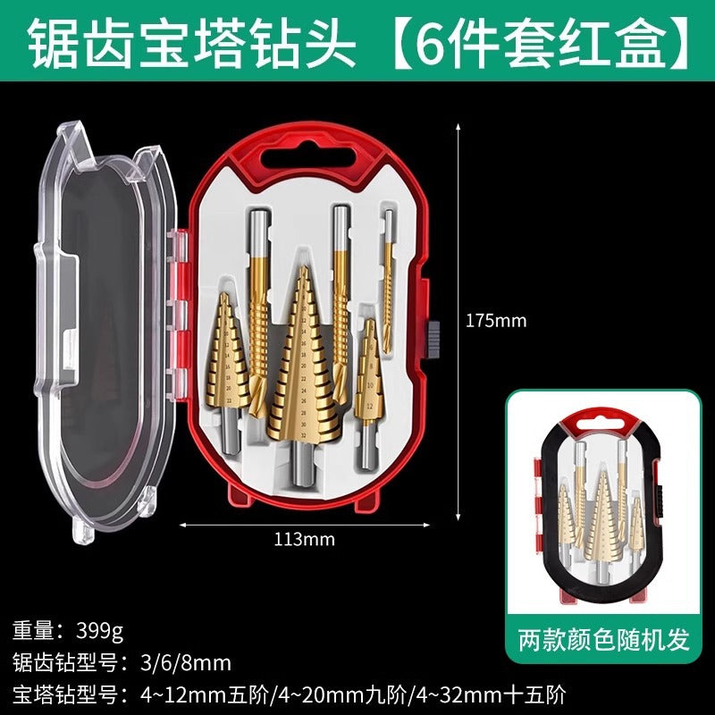 Baolian hexagonal handle sawtooth drill, woodworking special cable stitch drill bit, alloy cutting electric drill drill flower