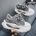 Men's shoes 2025 spring new thick soleeasiest for matchniche stylefashioncasual youth sports heightening dad shoes men
