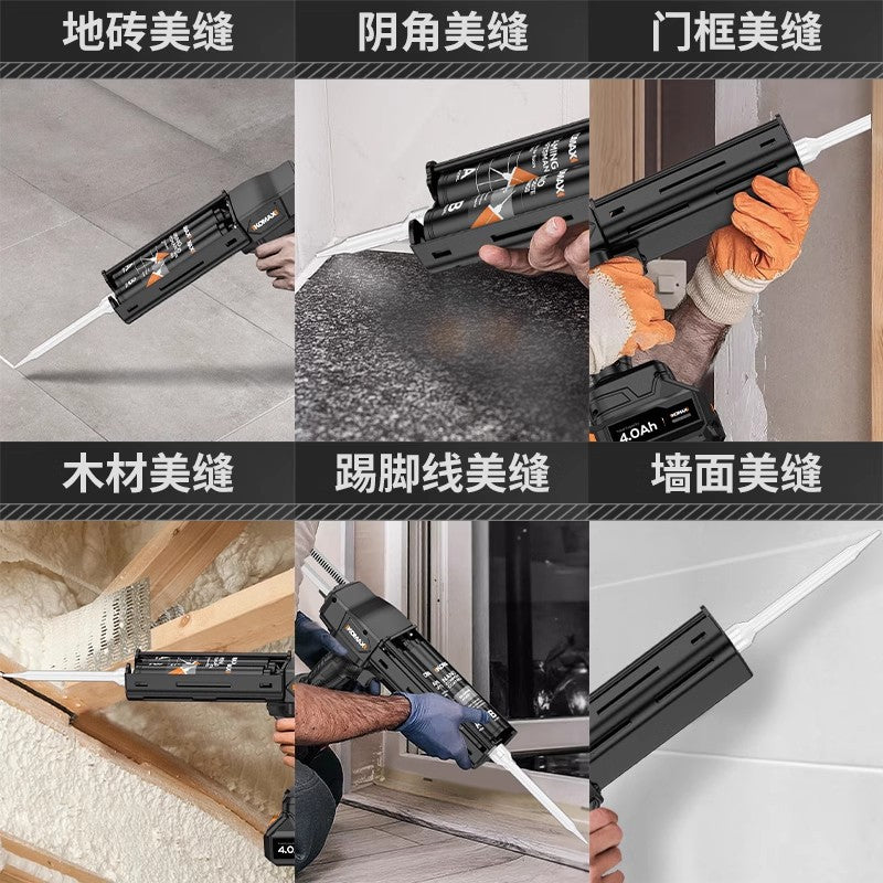 Electric seam gun, double-tube glue seam clearing machine, charging construction tool, seam machine, fully automatic lithium battery glue machine handy gadget