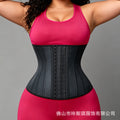 [200 pieces customized] latex girdle abdominal belt sports shaping belt 25-bone waist belt white latex waist belt
