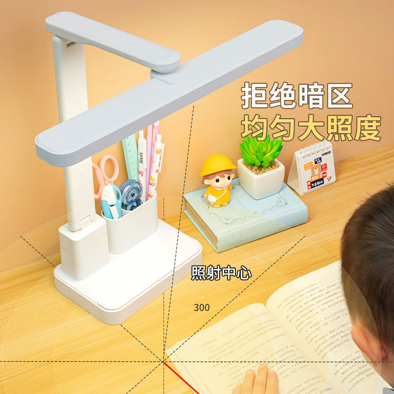Led desk lamp - super bright, perfect for studying, dorm room, reading, child-friendly, eye protection, bedroom bedside lamp