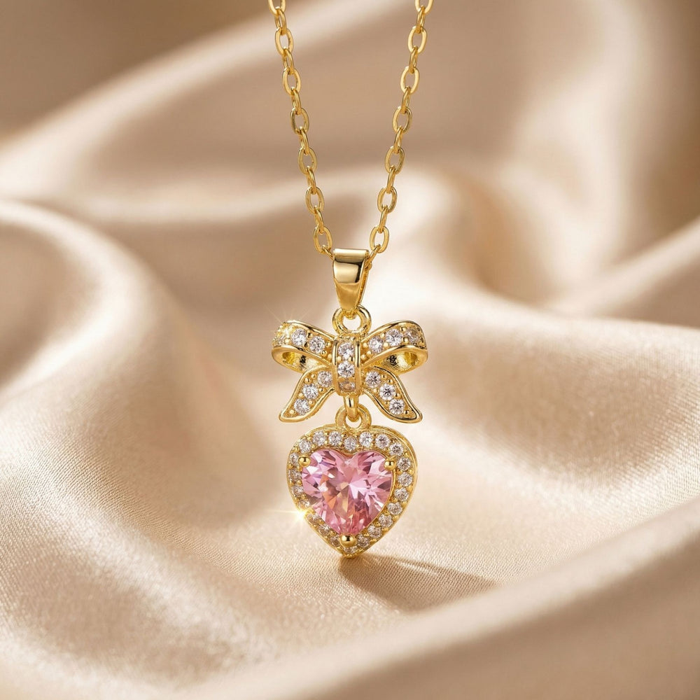 Popular internet celebrity fashion copper inlaid zirconium full diamond heart necklace for women accessible luxuryniche styleelegant non-fading clavicle chain jewelry