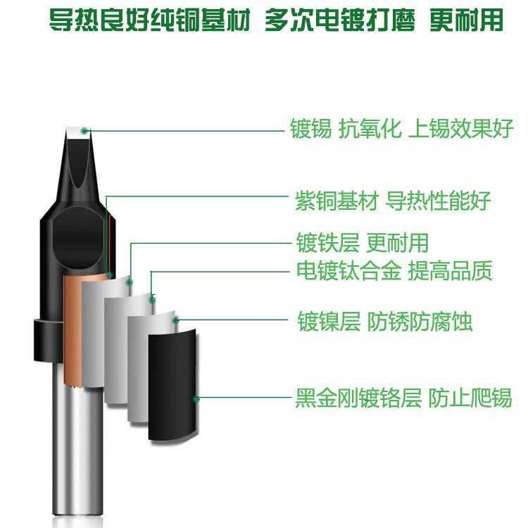 911 soldering iron head soldering iron nozzle automatic soldering machine Luo iron head 150W robot welding head automatic chrome iron head