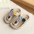 Vancahao soft bottom non-slip outwear slippers for women  summer ugly flip-flops retro birkenstock sandals