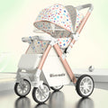 Supreme edition - milkshake white - four rubber wheels - two-way - one-hand foldable