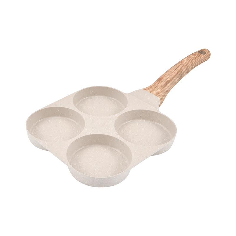 hot-selling egg burger pan for home omelette pan multi-bottom non-stick pan four-hole steak frying pan die-cast pan