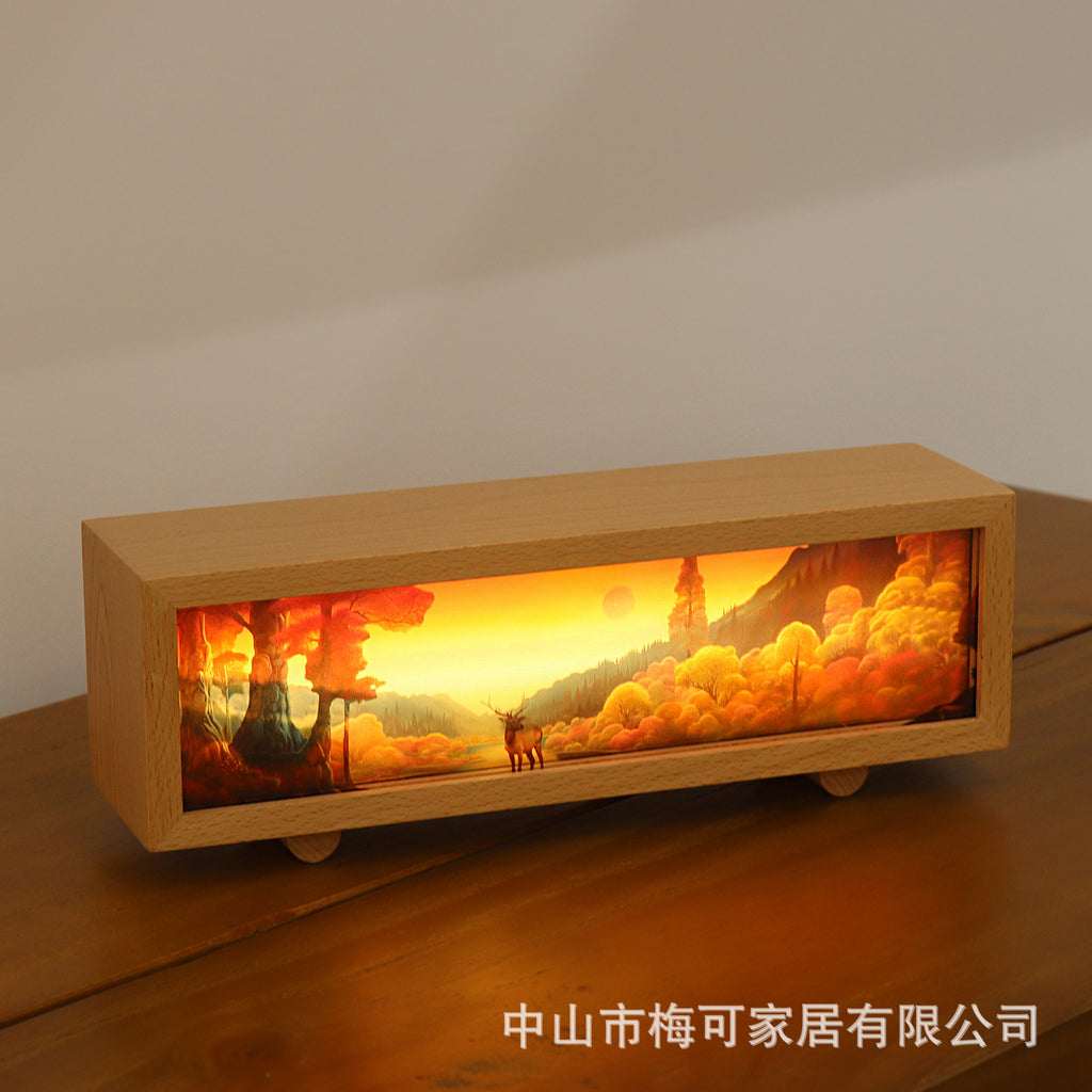 USB charging smart pat light LED music light box touch dimming ambient light bedside night light ornament gift