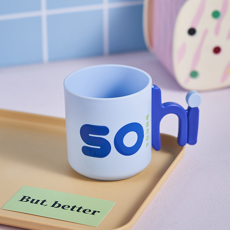 Kids' toothbrush and mouthwash cup - cute, trendy, and creative design for babies, students, and couples