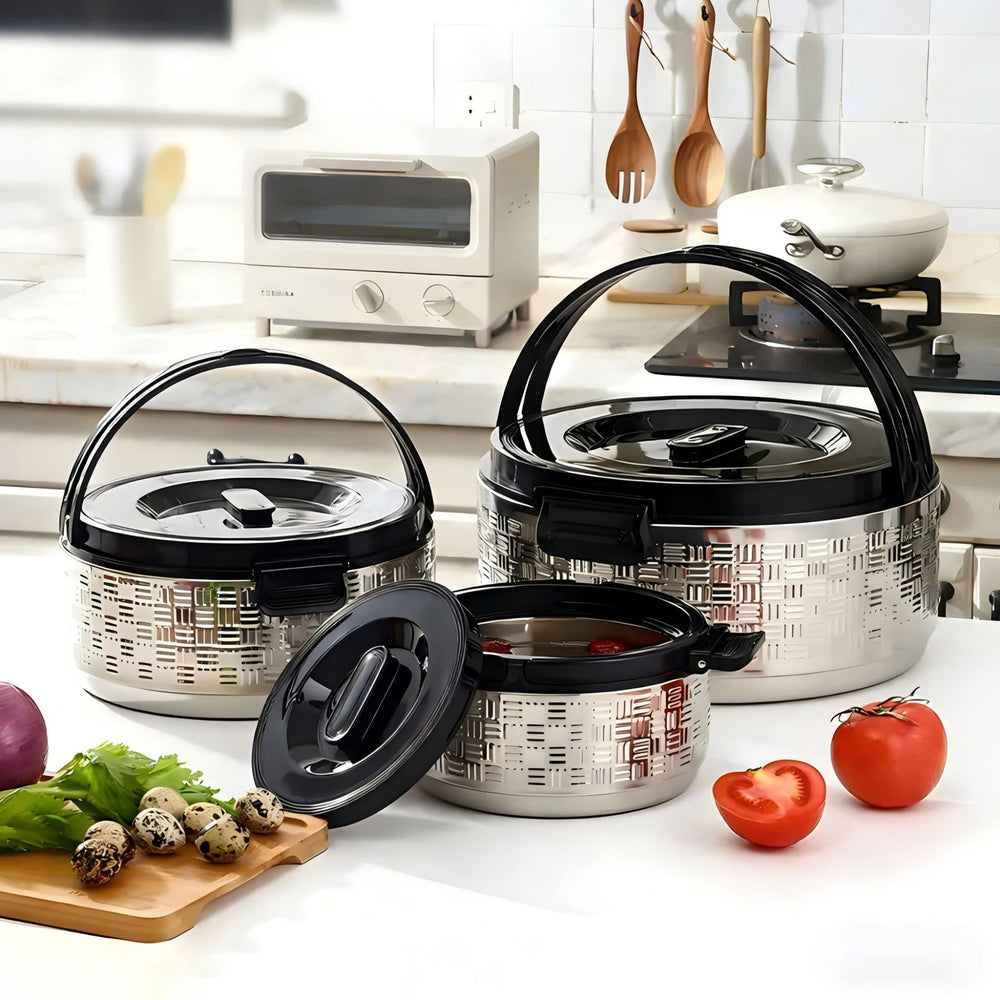 large-capacity stainless steel insulated bucket lunch box food warmer insulated pot bucket cold and hot rice bucket