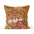 Cartoon throw pillow sofa cushion bed headrest office reading lumbar support backrest pillow with insert - customizable