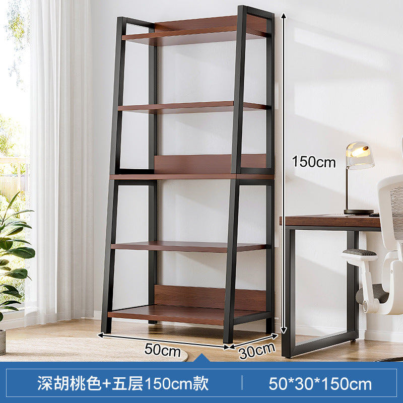 Shelf Shelf Floor-to-ceiling Bedroom Multi-layer Storage Living Room Storage Display Shelf Office Super Load-bearing Iron Shelf