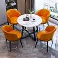 Nordic light luxury negotiation table and chair set, balcony leisure table and chair set, small coffee table, casual reception, modern minimalist small round table