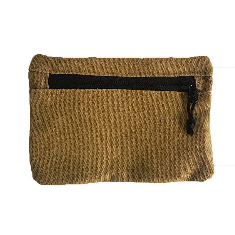 amazon outdoor camping waist bag canvas stationery bag portable storage bag multifunctional tool storage bag
