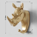 Traceless clothes hook/golden rhino