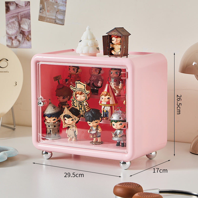 Blind Box Storage Display Cabinet Large Capacity POP MART Lego Figure Display Box Dust Storage Box Doll