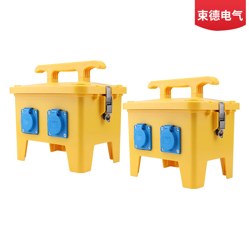 Outdoor waterproof socket box Industrial mobile portable wiring box Maintenance power box Construction site temporary junction box Plastic