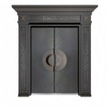 Magnesium alloy villa door, anti-theft door with door head and door pillar, class a sun protection function, abrasion resistant cast aluminum door entrance door