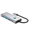 Type-c docking station hub3.24k60hz one-click screen-off notebook 7-in-1 docking station with multiple interfaces