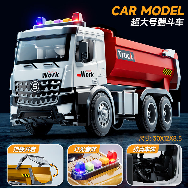 Kidsartificial city ladder fire truck toy boy engineering vehicle sanitation sprinkler inertia sound and light car model