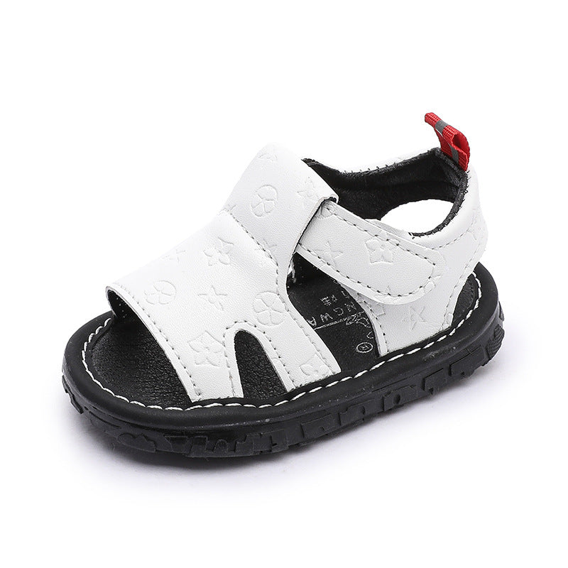 Summer new arrivals: baby sandals for 0-2 year olds - soft-soled first walker sandals for boys and girls, infant beach squeaky shoes