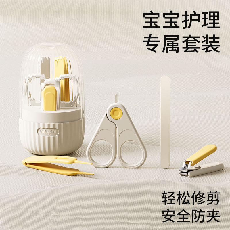 Shield dad anti-pinch baby nail clippers set - portable nail clippers & file for infants and children