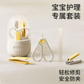 Shield dad anti-pinch baby nail clippers set - portable nail clippers & file for infants and children