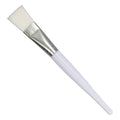 Beauty mask brush, mask application tool, mask mixing brush, soft bristle spa brush, white handle makeup brush, 16cm standard aluminum ferrule