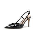 Yx french one-line beautiful v buckle elegant high heels stiletto pointed toe one-line beautiful toe cap sandals nude women's shoes