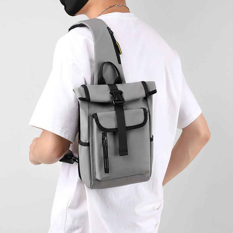 New breast bag, men's messenger bag,  backpack, multi-functional storage bag, shoulder bag, simple chest bag, portable bag.