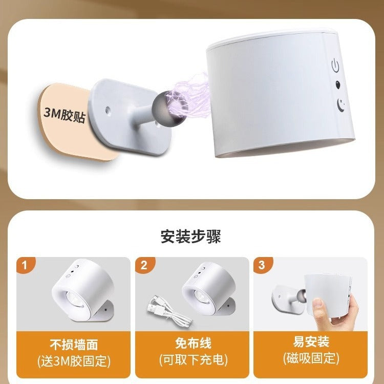 Rechargeable spotlight - no wiring, no drilling! wireless led wall light for home, remote control, background wall, bedside reading lamp
